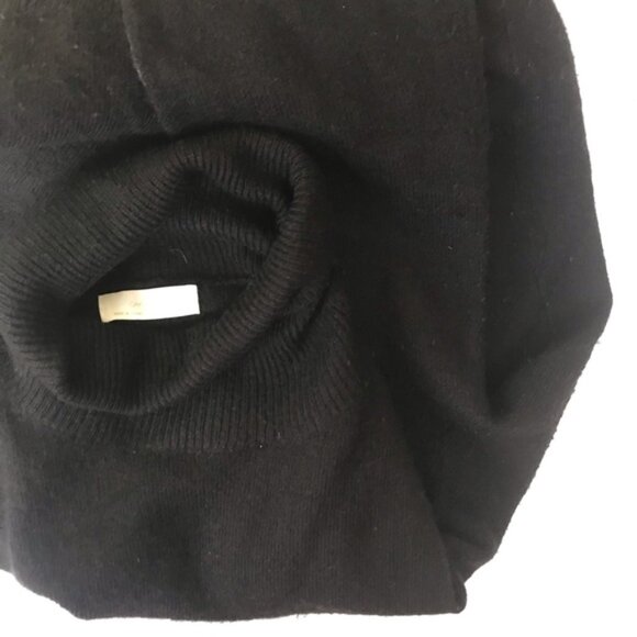 OAK + FORT Oversized Crop Mock Neck Wool Blnd Sweater Knit Turtleneck Boxy Top M - Picture 6 of 14